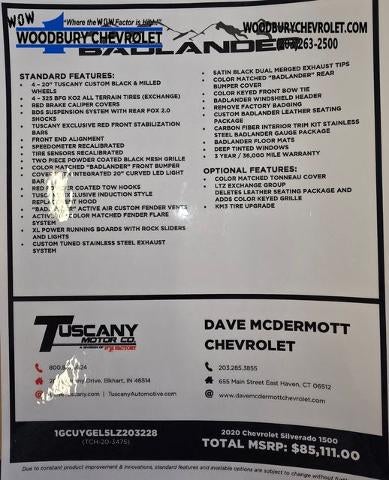 2020 Chevrolet Silverado 1500 LTZ